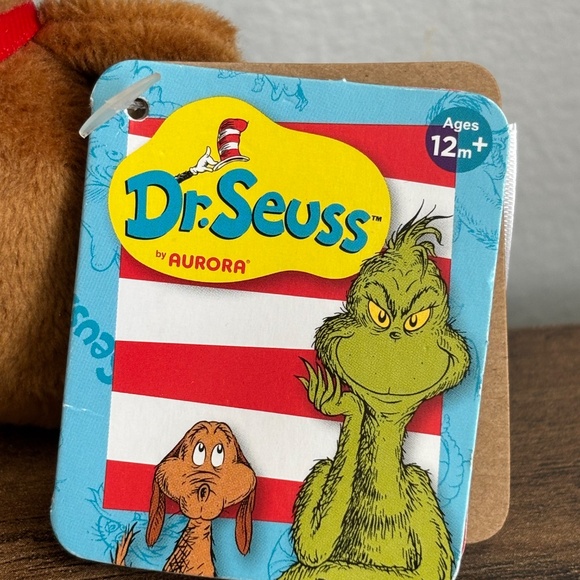 NWT Dr Seuss Grinch MAX DOG Christmas Aurora Plush Stuffed Animal Keychain Clip - Picture 3 of 10